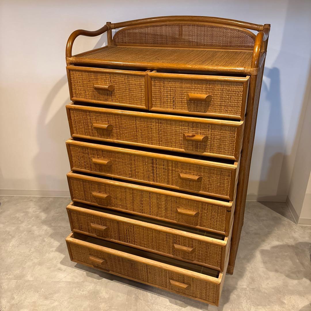 ラタン　チェスト　特大サイズ