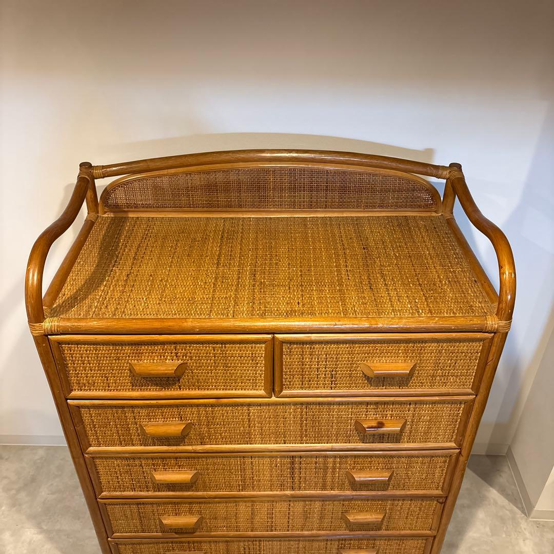 ラタン　チェスト　特大サイズ