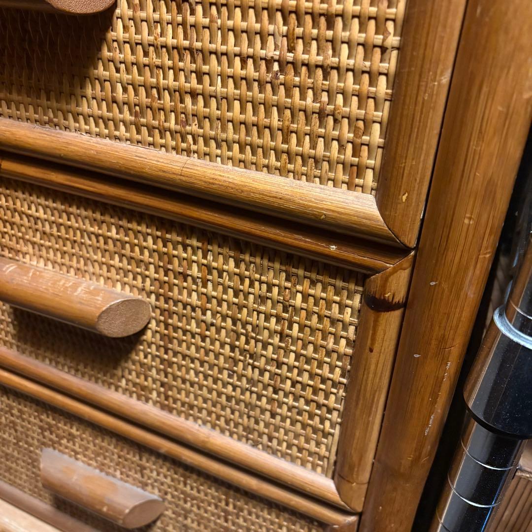 ラタン　チェスト　特大サイズ