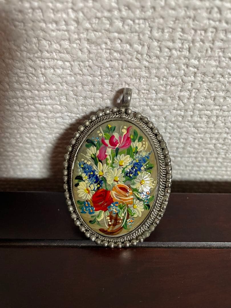 桂田 アッセンデルフト トールペイント ペンダントトップ シルバー