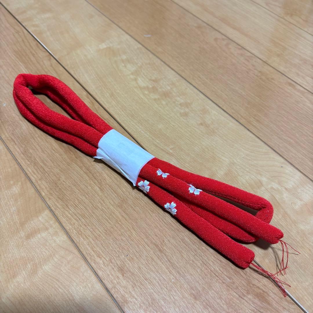 七五三　女の子　筥迫セット 祝い帯　帯揚げ　しごき