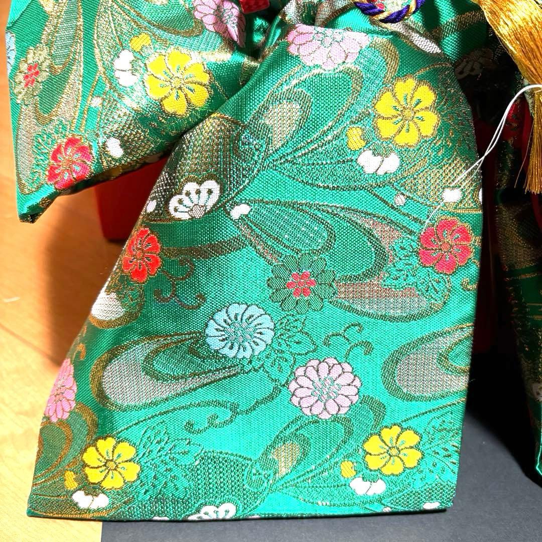 七五三　女の子　筥迫セット 祝い帯　帯揚げ　しごき