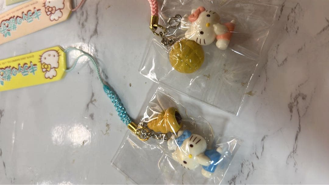 激レア❤️キティの 散歩道根付4セット❤️2003年