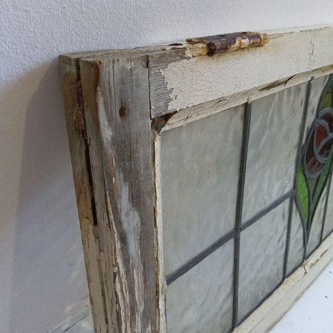 イギリスアンティークステンドグラス・アンティーク窓枠