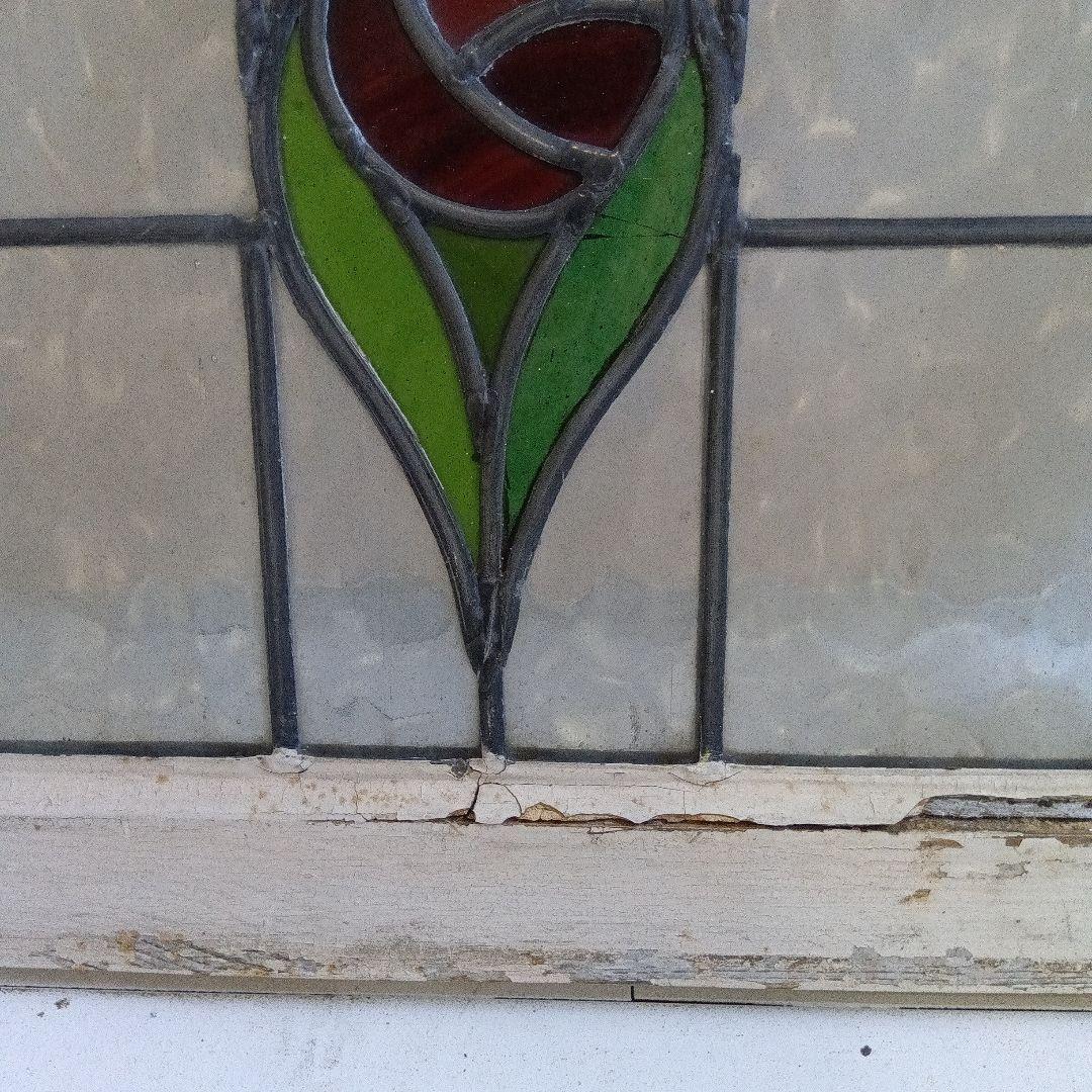 イギリスアンティークステンドグラス・アンティーク窓枠