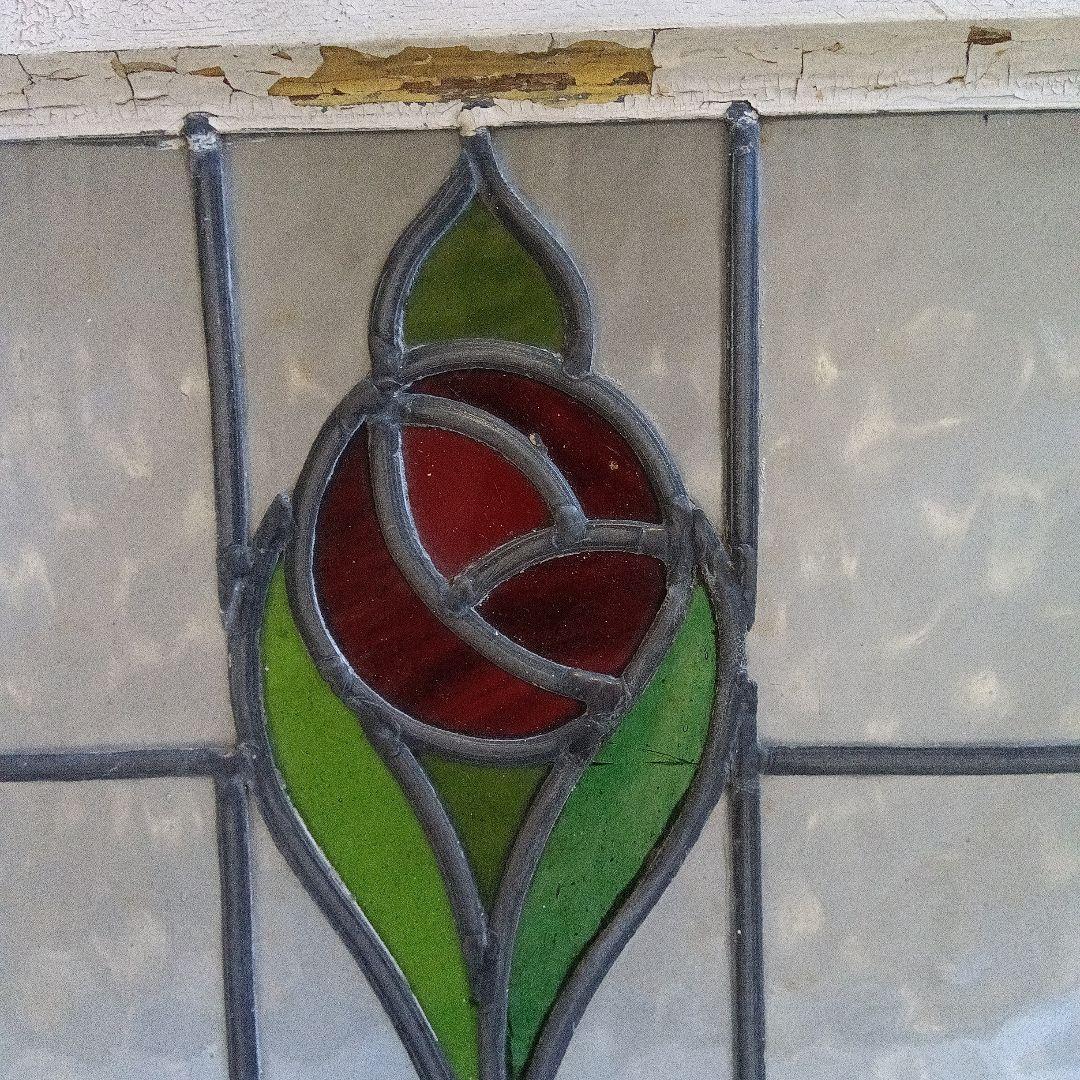 イギリスアンティークステンドグラス・アンティーク窓枠