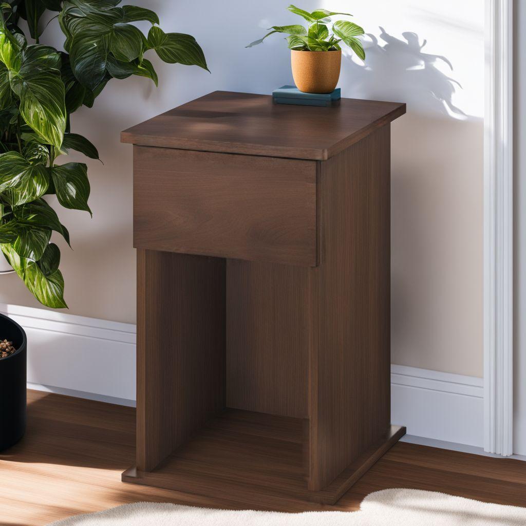 サイドテーブル 2口 A4収納 コンセント 幅 引き出し