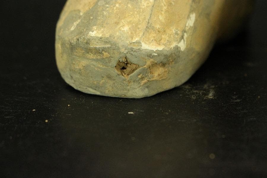 中国美術 加彩 駱駝護人物 俑 高50cm(A882)