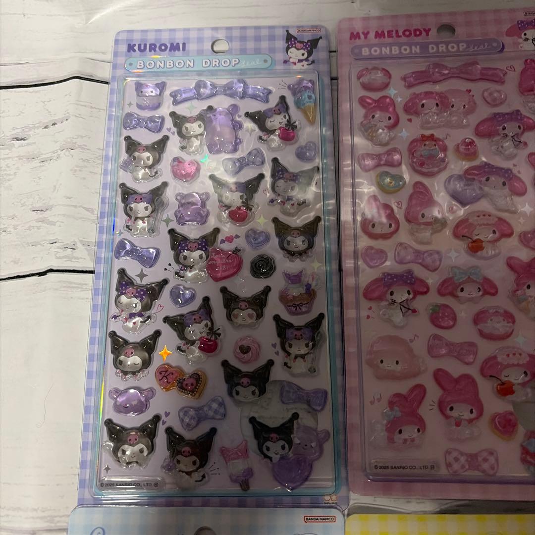正規品】ボンボンドロップシール サンリオ 第2弾 8種コンプリート