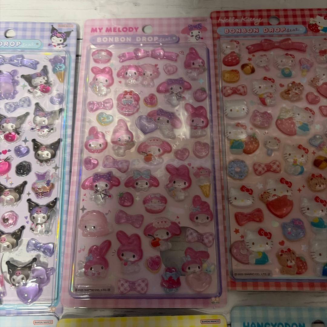 正規品】ボンボンドロップシール サンリオ 第2弾 8種コンプリート