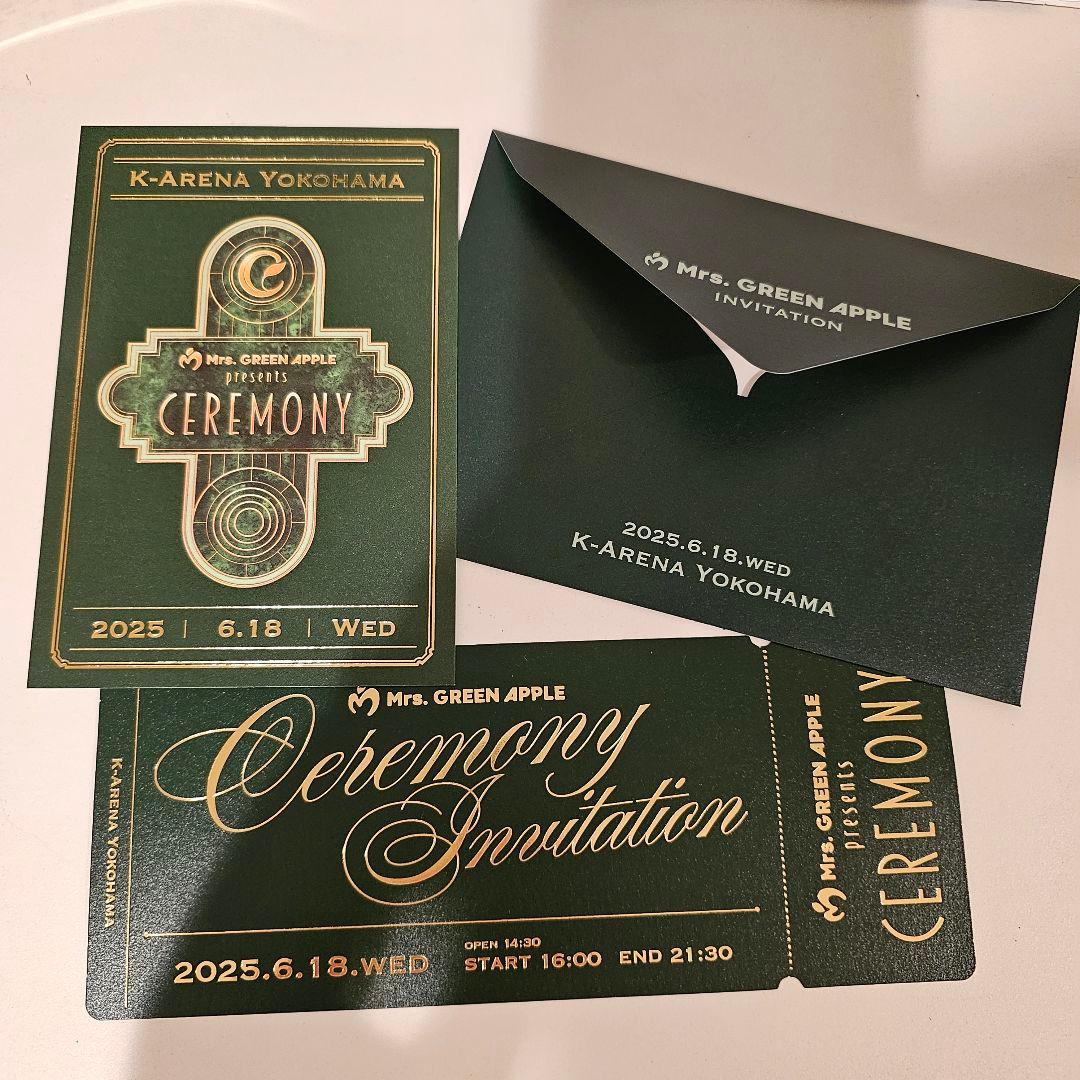 Mrs. GREEN APPLE ceremony ポストカード チケット - メルカリ