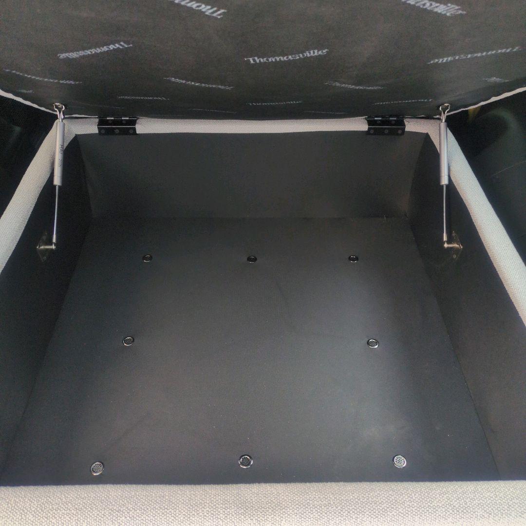 【未使用】Thomasville 布製モジュールソファ　オットマンのみ　収納付き