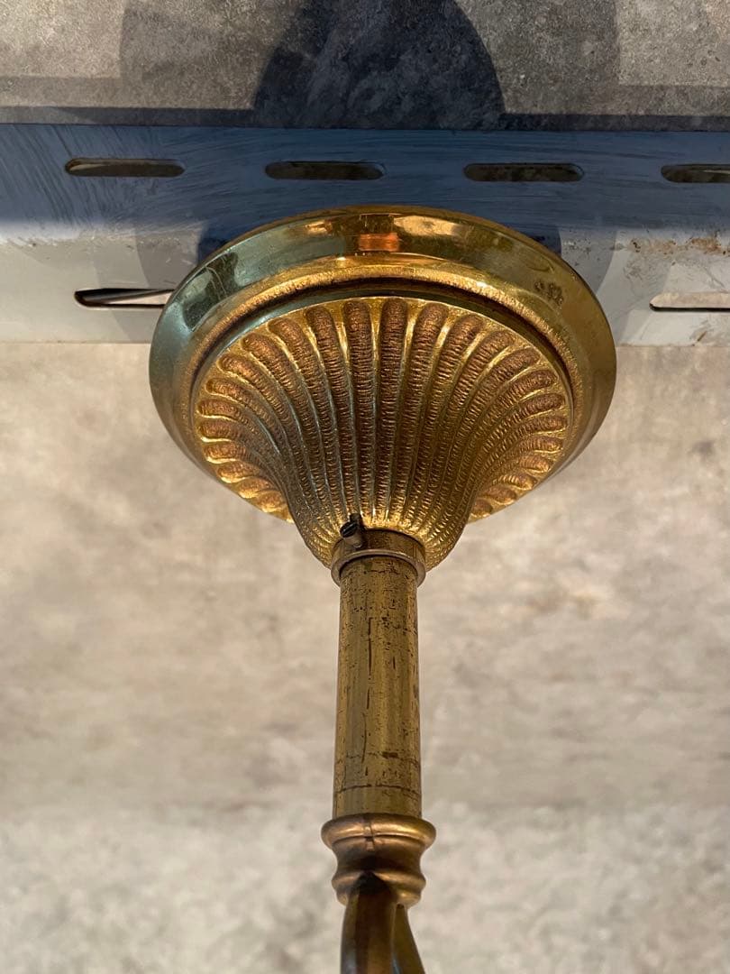 激安！5-9.フランス アンティーク シャンデリア 5灯 キャンドル ブロンズ