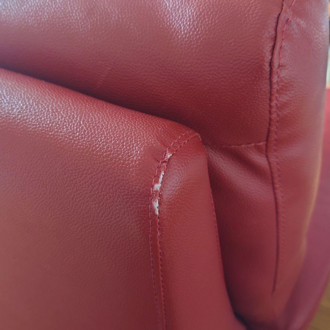 【送料込み】2人掛けレザーソファ