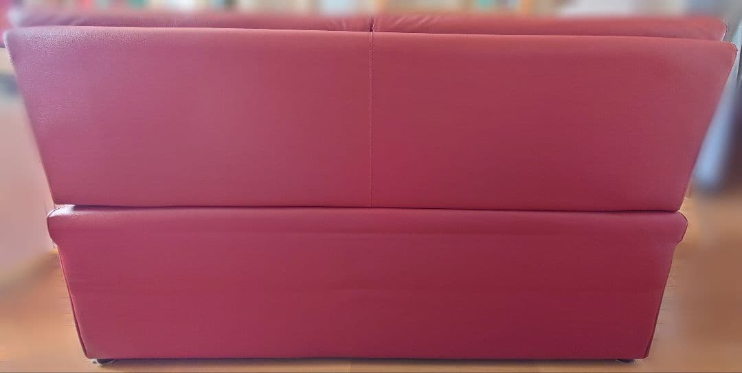 【送料込み】2人掛けレザーソファ