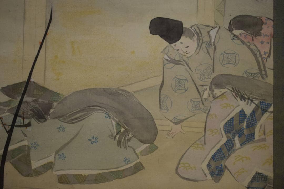 不詳/作者不詳/菅原道真公図/人物図/梅図/布袋屋掛軸HJ-401 - メルカリ