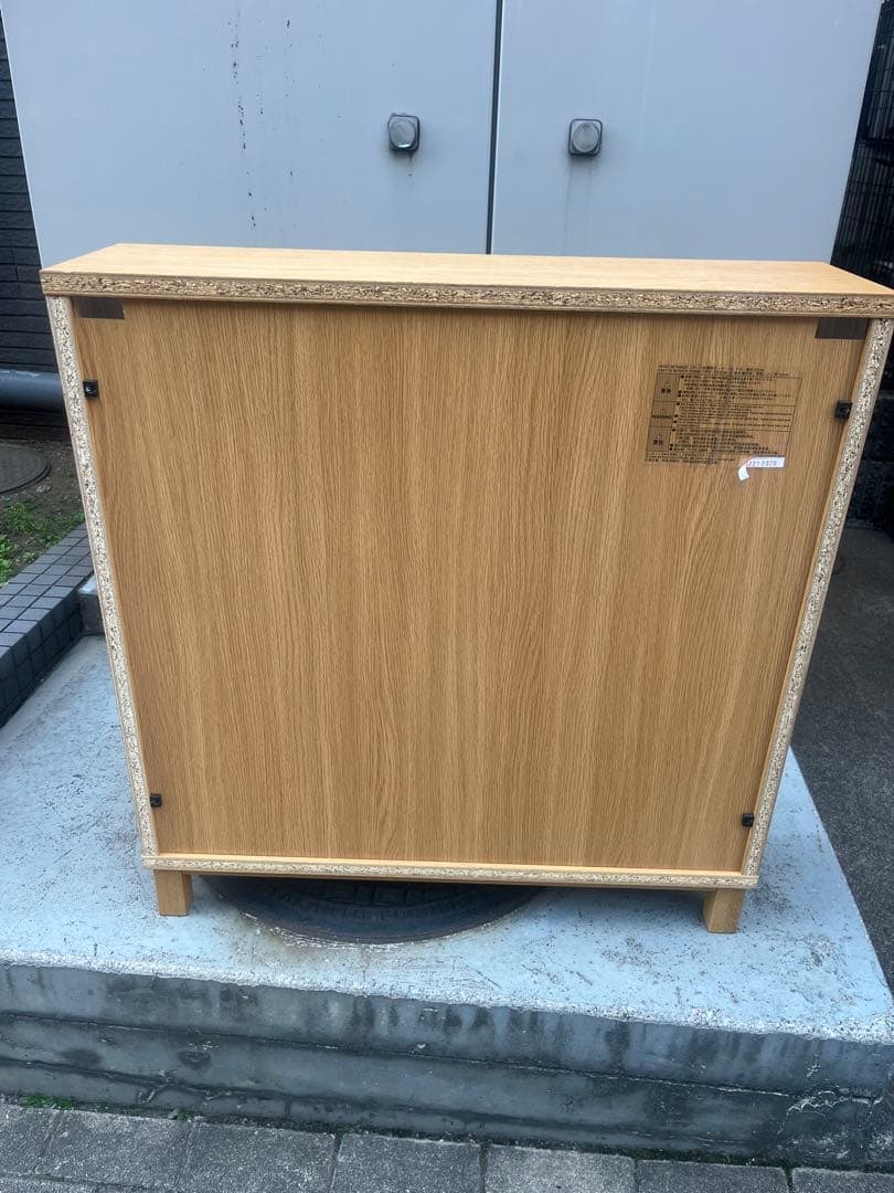 【美品】無印良品 オーク材 薄型シェルフ 本棚 廃盤品