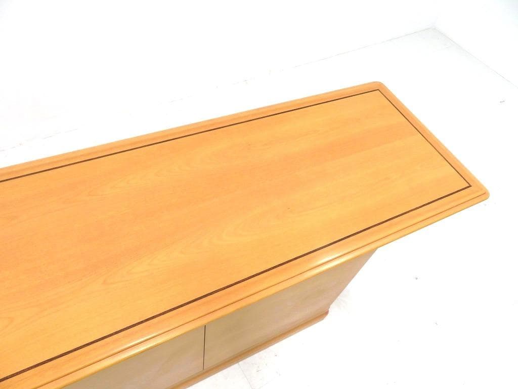 美品　天童木工　サクラ材　サイドボード　収納　キャビネット　チェスト　モダン