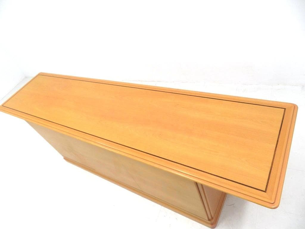 美品　天童木工　サクラ材　サイドボード　収納　キャビネット　チェスト　モダン