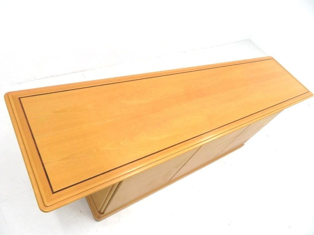 美品　天童木工　サクラ材　サイドボード　収納　キャビネット　チェスト　モダン