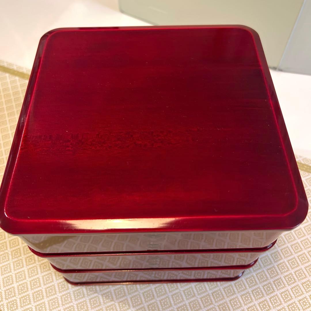 未使用品】飛騨春慶塗紅 三段重箱 6寸 曲木三段重箱 天然木 - メルカリ