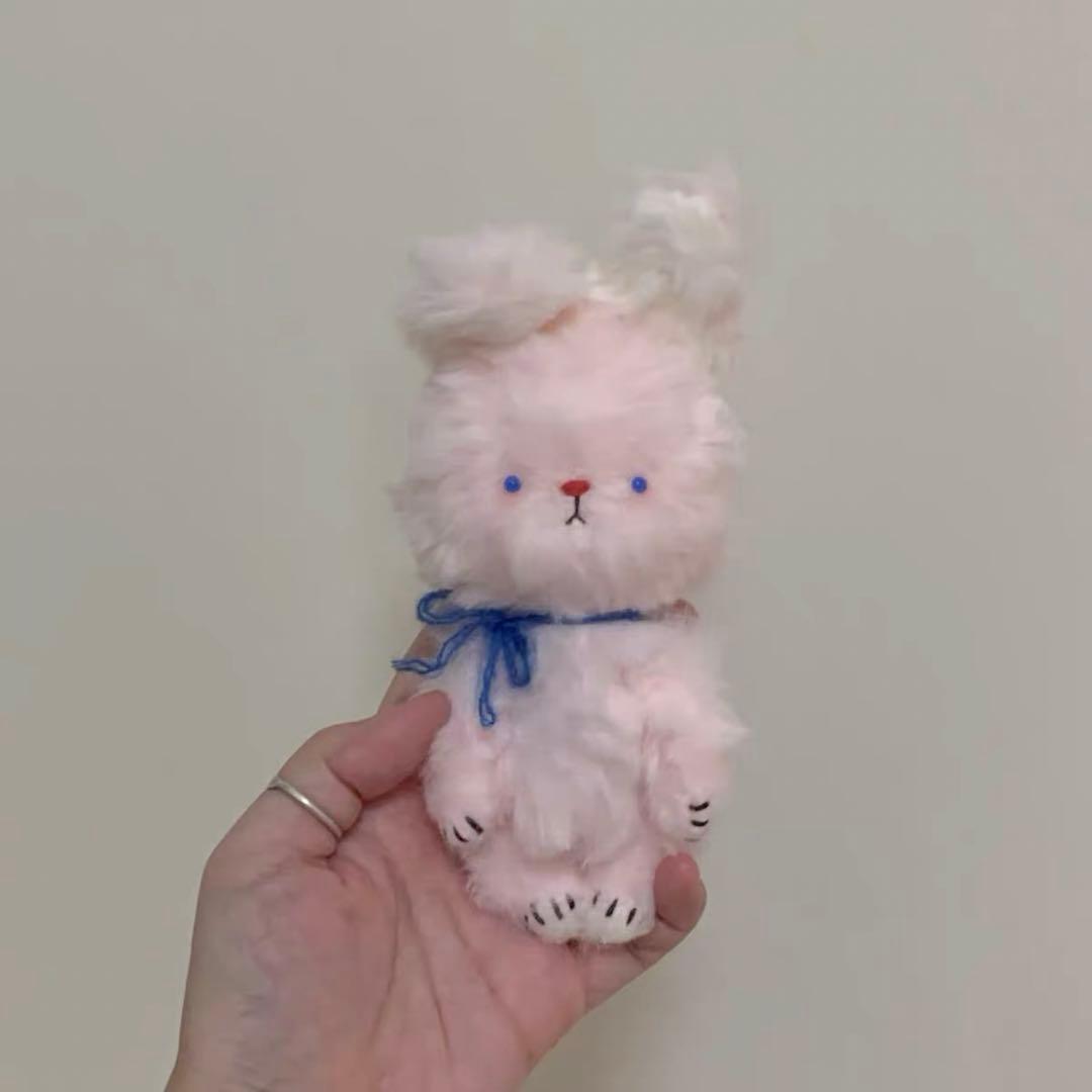 青いお目目のうさぎちゃん アーティストベア 海外作家様 ハンドメイド テディベア