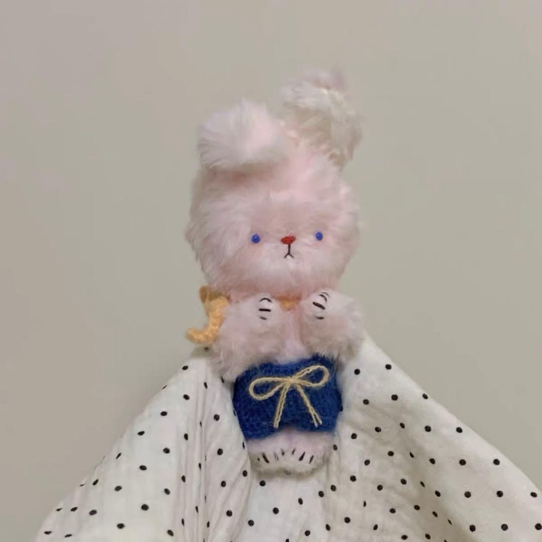 青いお目目のうさぎちゃん アーティストベア 海外作家様 ハンドメイド テディベア