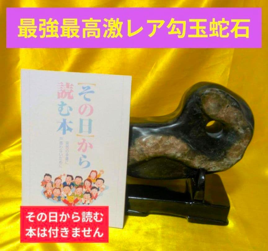 【次は貴方の番です】⭕️最高最強金運財運魔除　勾玉蛇石3.5キロ