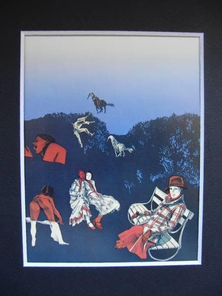 池田 満寿夫、ふくろう、新品額装付、画集画、状態良好