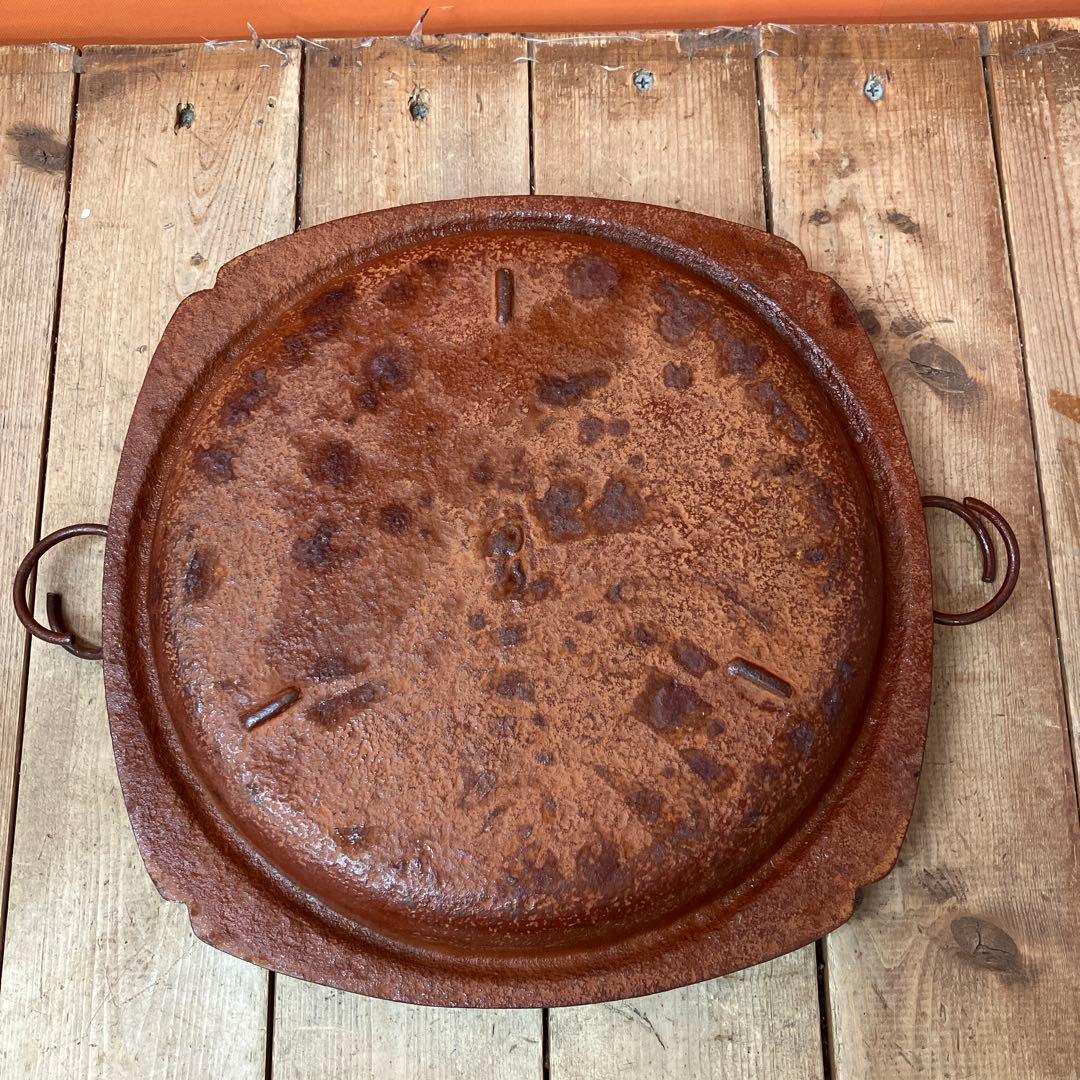 D-5 南部鉄器 すき焼き鍋 鉄鍋 鋳物 ヴィンテージ アンティーク 骨董古道具