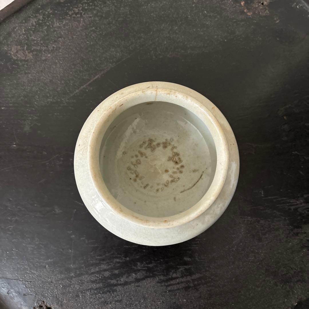 李朝壷 白磁 丸壷 塩笥壺 韓国オンギ.骨董品.スッカラ.アンティーク