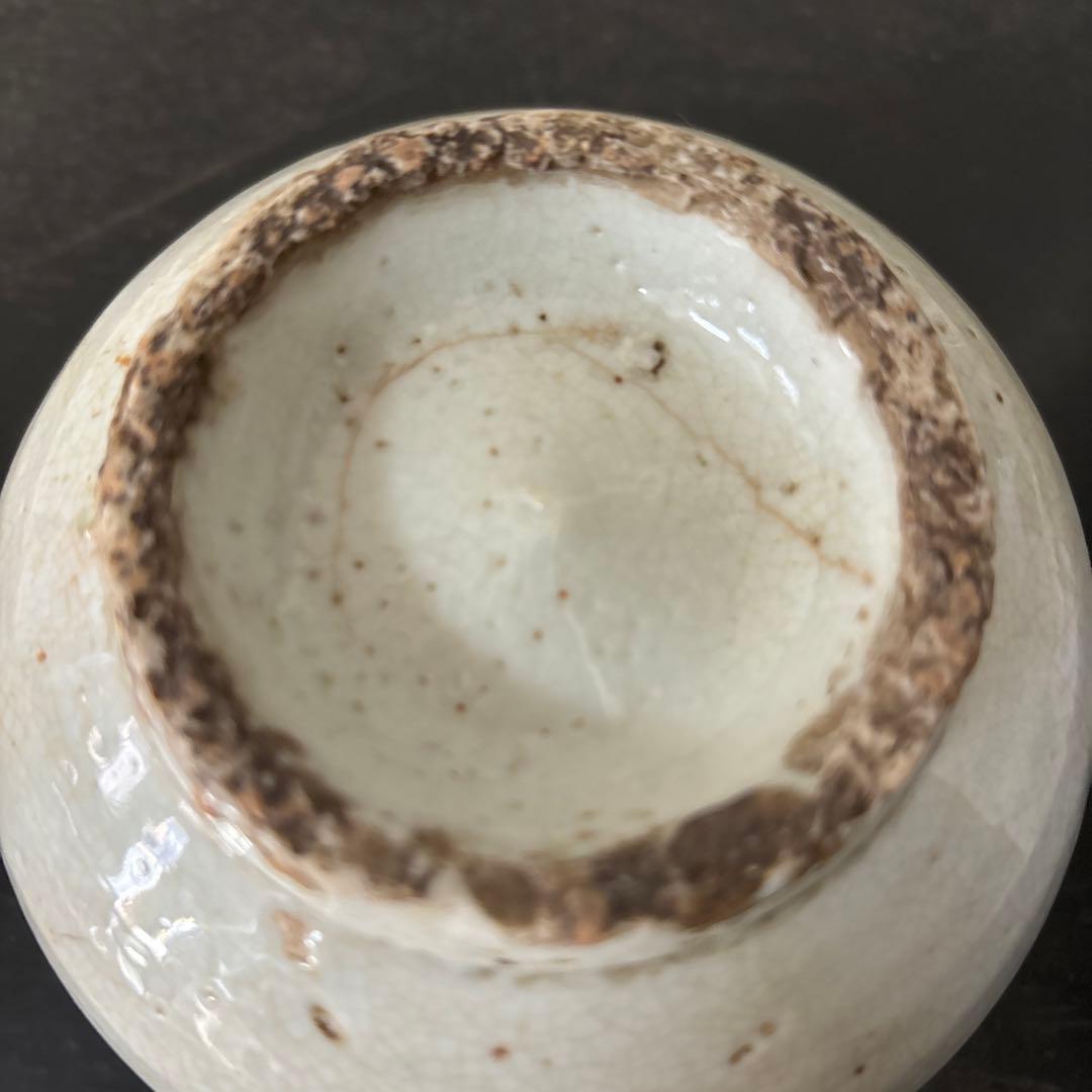 李朝壷 白磁 丸壷 塩笥壺 韓国オンギ.骨董品.スッカラ.アンティーク