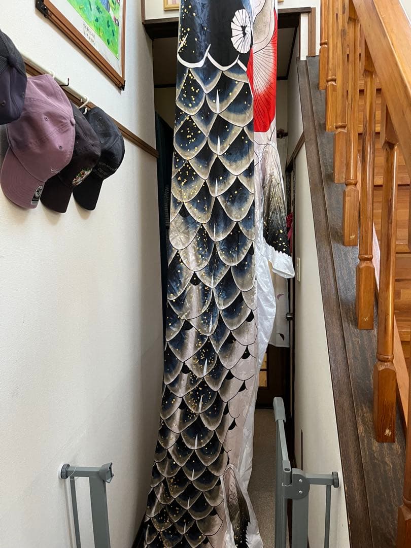 鯉のぼり　5m吉兆　黒鯉