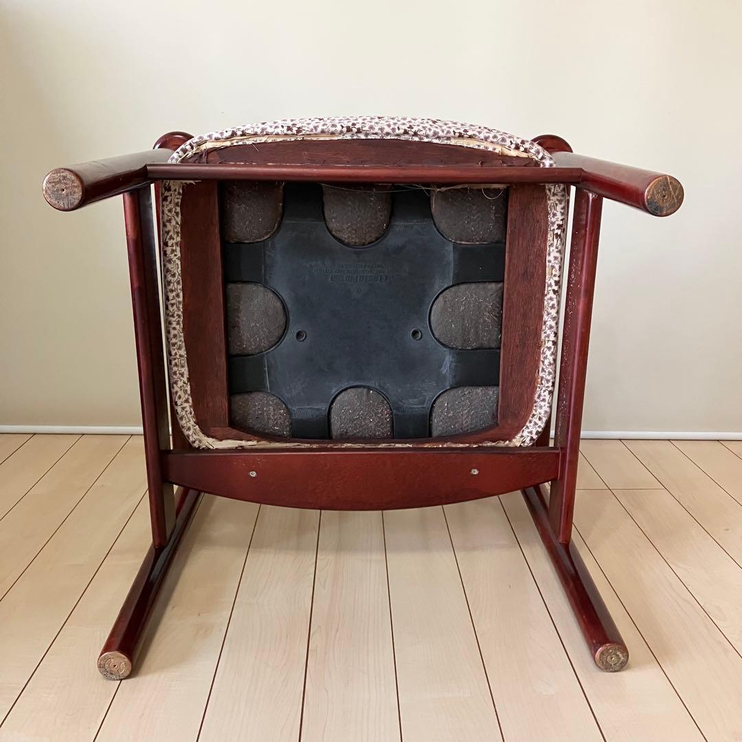 カリモク Karimoku シングルソファ 和風 ヴィンテージ アンティーク調