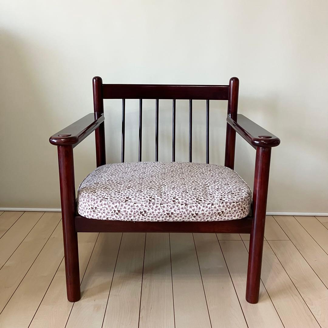 カリモク Karimoku シングルソファ 和風 ヴィンテージ アンティーク調