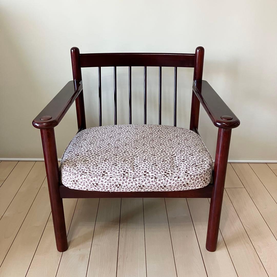 カリモク Karimoku シングルソファ 和風 ヴィンテージ アンティーク調