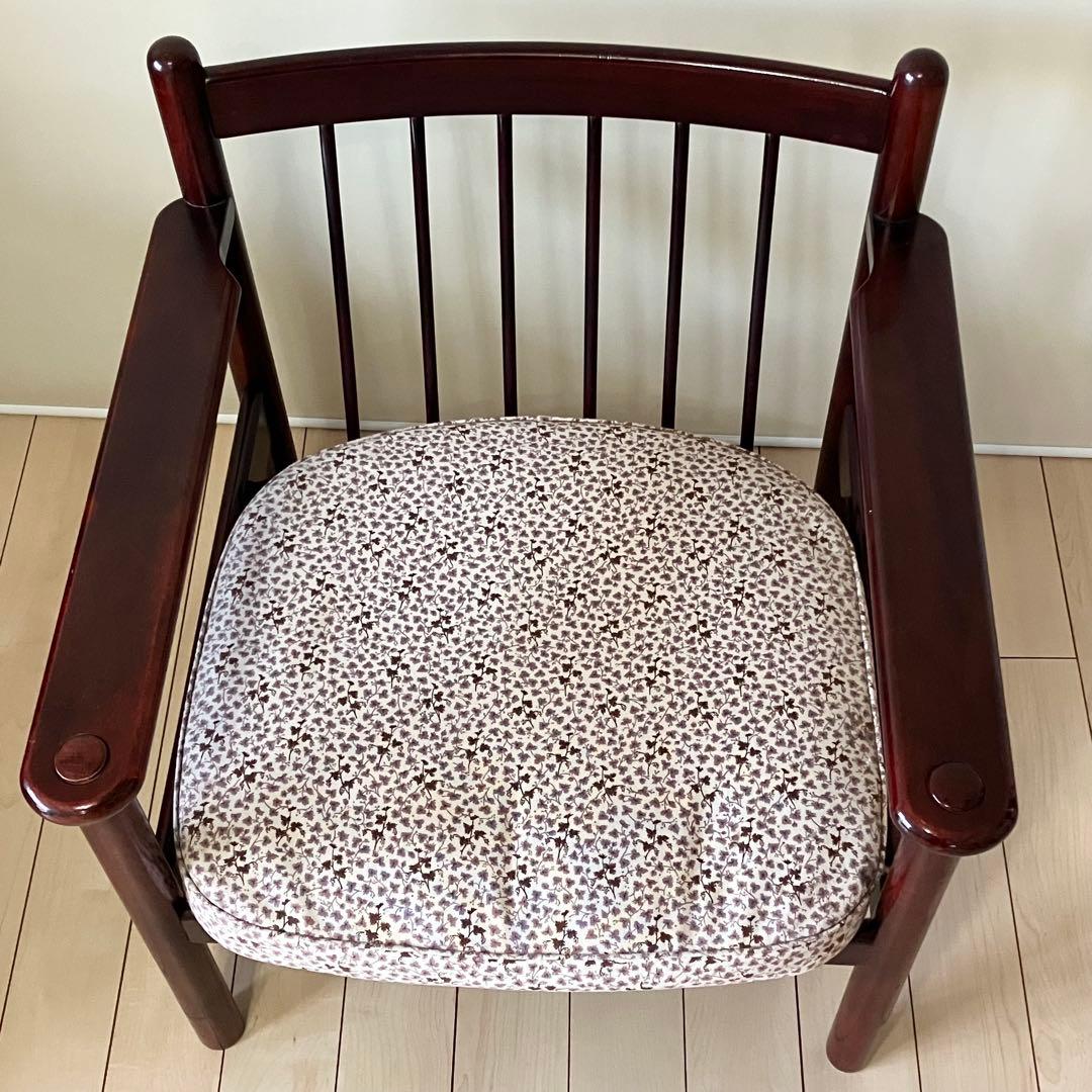 カリモク Karimoku シングルソファ 和風 ヴィンテージ アンティーク調