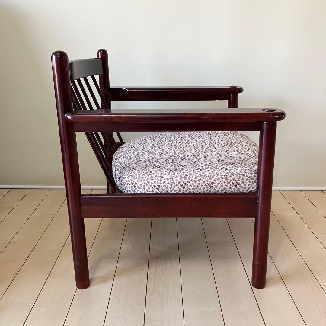 カリモク Karimoku シングルソファ 和風 ヴィンテージ アンティーク調