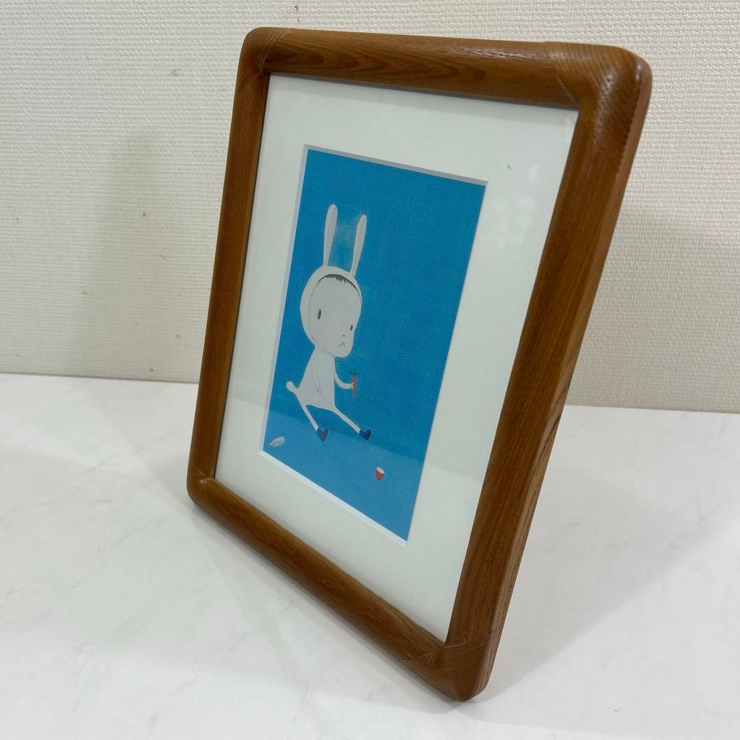 額装　奈良美智　ポスター　うさぎ