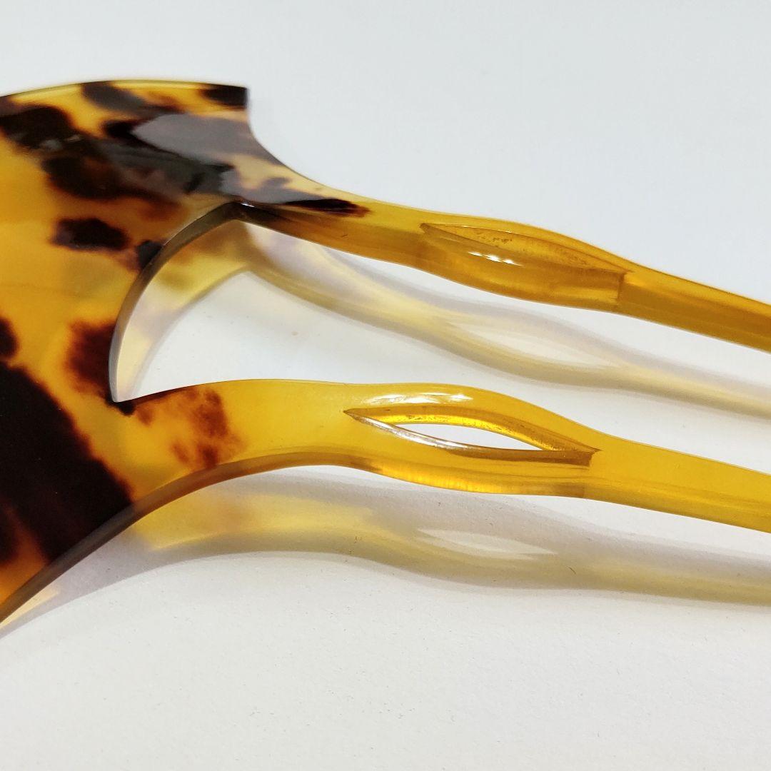 【鑑別付き】特大 本鼈甲 簪 インテリアに！(かんざし 置物 本べっ甲 櫛)