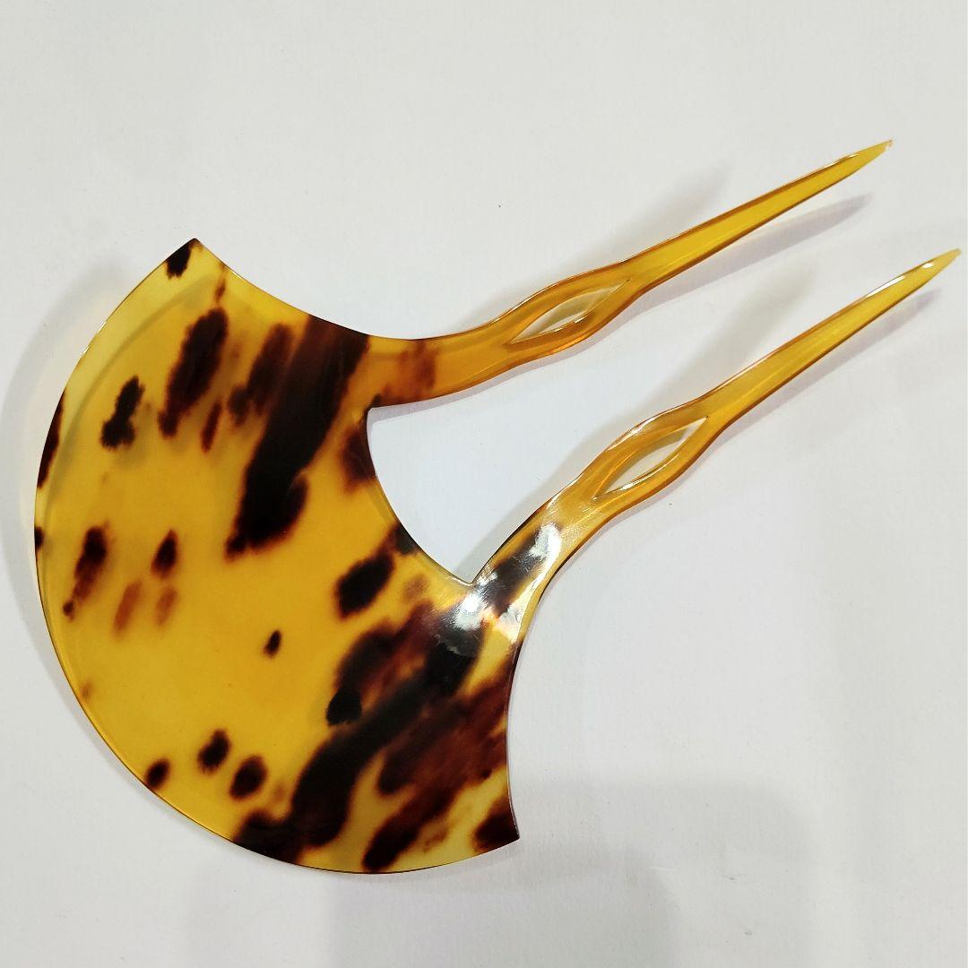 【鑑別付き】特大 本鼈甲 簪 インテリアに！(かんざし 置物 本べっ甲 櫛)