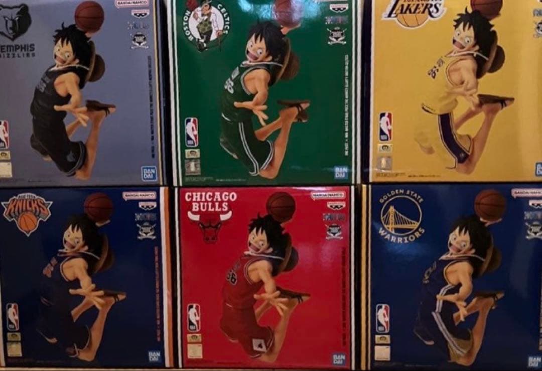 最安値】ワンピース × NBA ルフィ 6種コンプセット ベースショップ