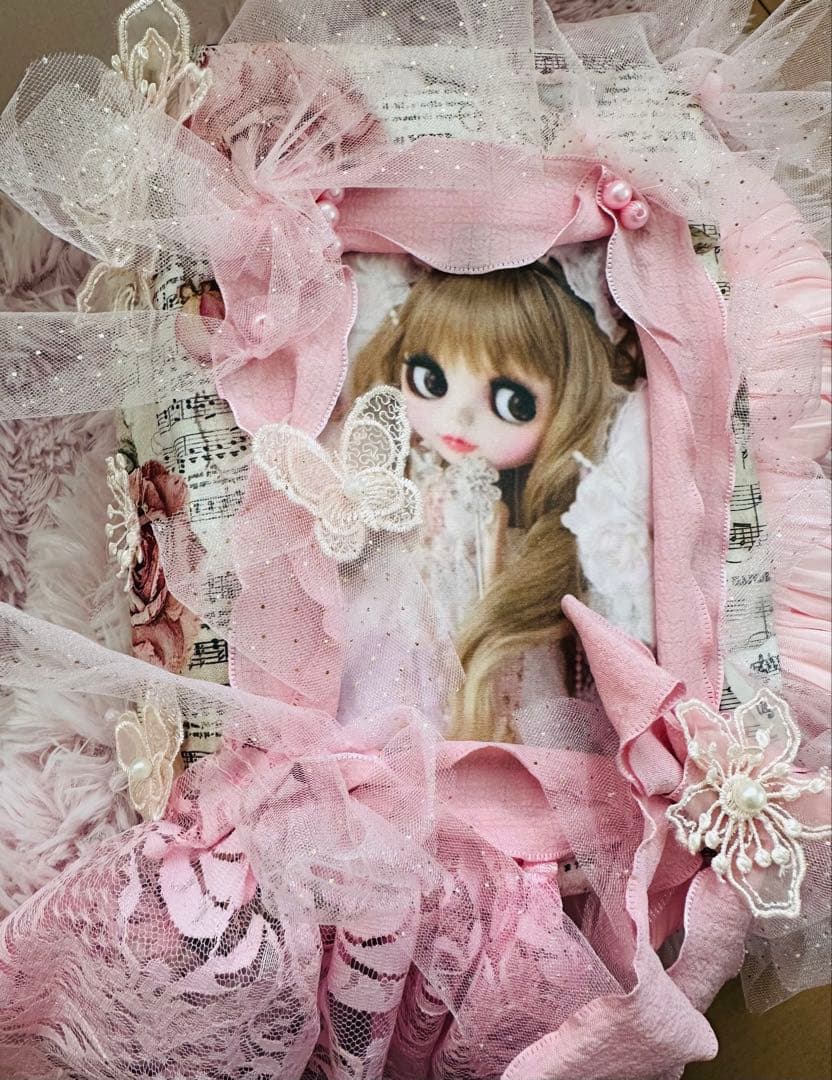 ジャンクジャーナル雑記帳/レースたっぷり『pink dream 』片耳ピアス4付