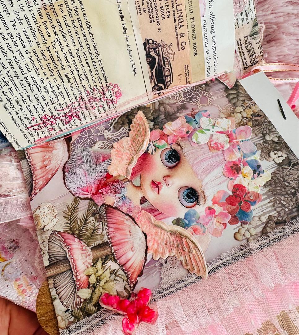 ジャンクジャーナル雑記帳/レースたっぷり『pink dream 』片耳ピアス4付