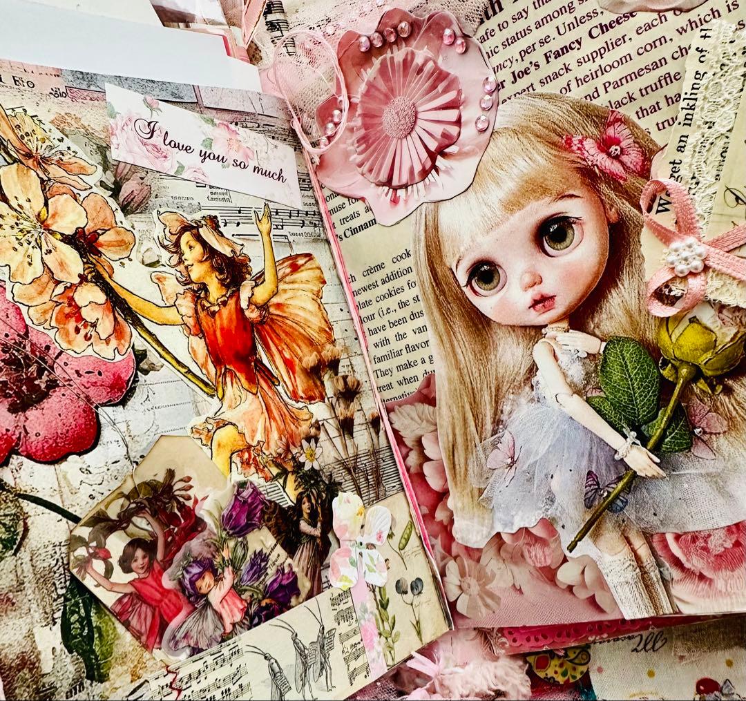 ジャンクジャーナル雑記帳/レースたっぷり『pink dream 』片耳ピアス4付