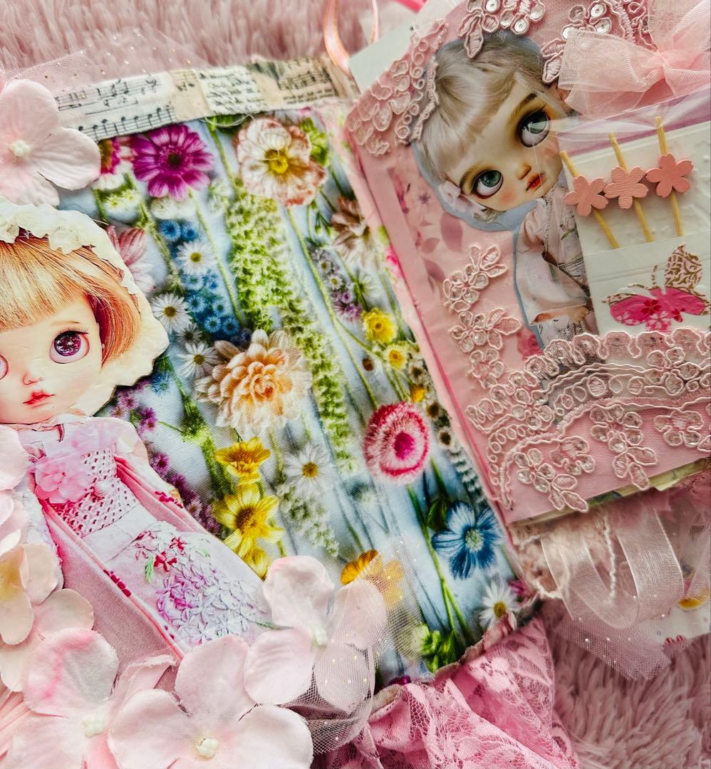 ジャンクジャーナル雑記帳/レースたっぷり『pink dream 』片耳ピアス4付