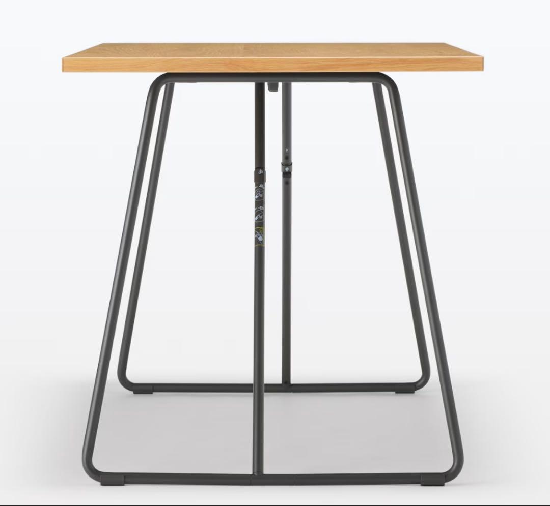 無印良品/MUJI 折りたたみテーブル 幅120cm オーク材 ナチュラル