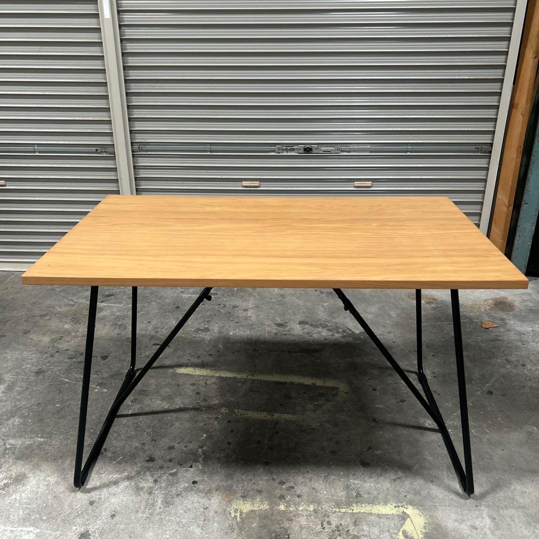 無印良品/MUJI 折りたたみテーブル 幅120cm オーク材 ナチュラル