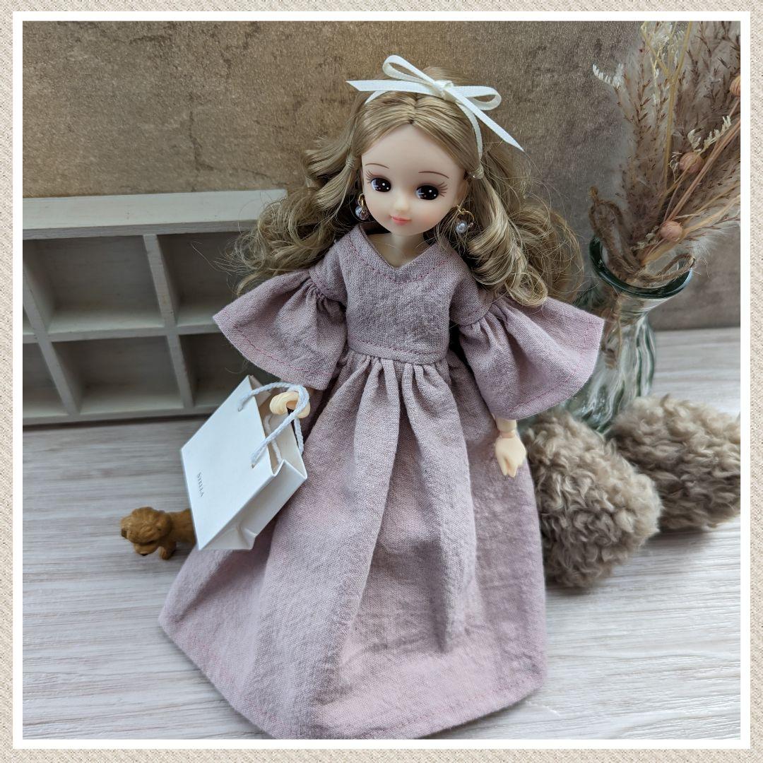 リカちゃん服ハンドメイド ワンピース 大人リカちゃん リカ活 リアル