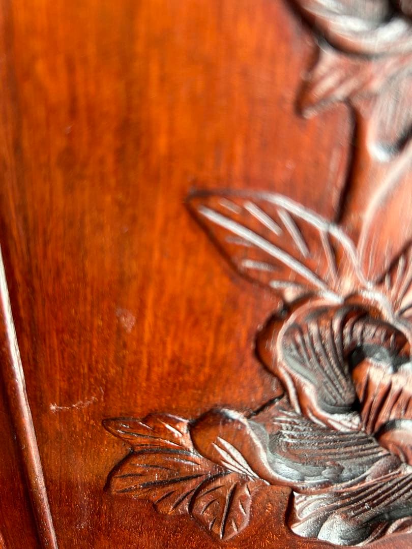 茶箪笥、飾り棚、茶棚、紫檀黒檀、アンティーク、レトロ、和風サイドボード、和食器棚